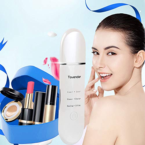 Facial Skin Scrubber Blackhead Remover Ultrasonic Face Spatula Comedone Extractor Pore Cleansing Facial Lifting Tool for Face Care - Thumbnail 5