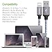 Lightning Cable, YUNSONG 3PACK (6FT) Nylon Braided Charging Cable Cord Lightning to USB Cable Charger Compatible with iPhone 7/ 7 Plus/6/6s/6 plus/6s plus/ 5s/5c,iPad, iPod and More (White)