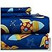 Dor Extreme Super Soft Luxury Twin Rocket Ship Bed Sheet Set in 8 Different Prints, Navy, 3 Piece