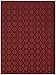 Garland Rug Sparta Area Rug, 5-Feet by 7-Feet, Chili Red