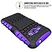 Viodolge J1 2016 Case, Amp 2 Case, Express 3 Case, [Shockproof] Hybrid Tough Rugged Dual Layer Protective Case Cover with Kickstand for Samsung Galaxy J1 2016 / Amp 2 / Express 3 Purple