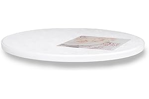 Cakebon Thick Plastic Cake Boards 10 Inch Round - (White, 1-Pack) - Sturdy 1/2 Inch Thick Cake Drums - Professional Cake Rounds 10 inch Cake Base