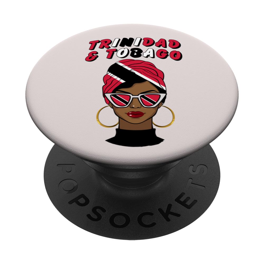 Trinidad & Tobago, Trinidadian Flag, Trinidadian Women Girls PopSockets Swappable PopGrip