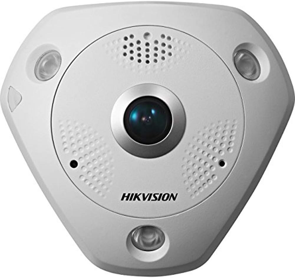 Hikvision DS-2CD6362F-I Network Surveillance Camera, 1.27mm Lens, 6 MP, 3072 X 2048, White
