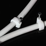 LAMXD 8mm Round Cable Clips 100pcs Steel Nail Wire Holder Management Tidy view 7