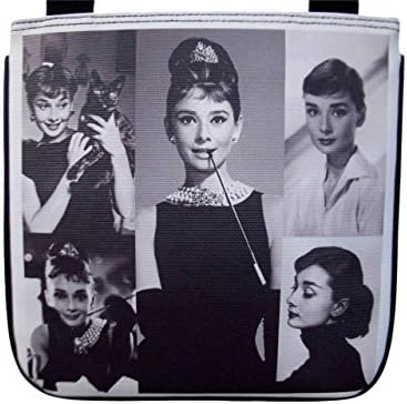 Audrey Hepburn Picture Collage Classic Retro Sling Cross Body Bag Purse