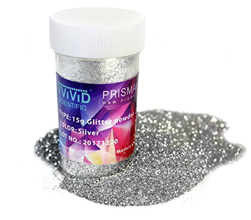 VViViD Prisma65 Raw Glitter Silver Metallic Powder 15g