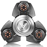 VHEM Fidget Spinner Hand EDC Toy Premium High Speed Finger Spinner Relieves Stress and Anxiety,Aluminium Alloy Black