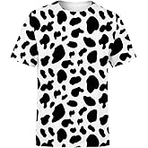 Mgyfady Unisex 3D Pattern Printed Casual Short Sleeve T-Shirts Summer Graphics Tops Tees for Men and Women