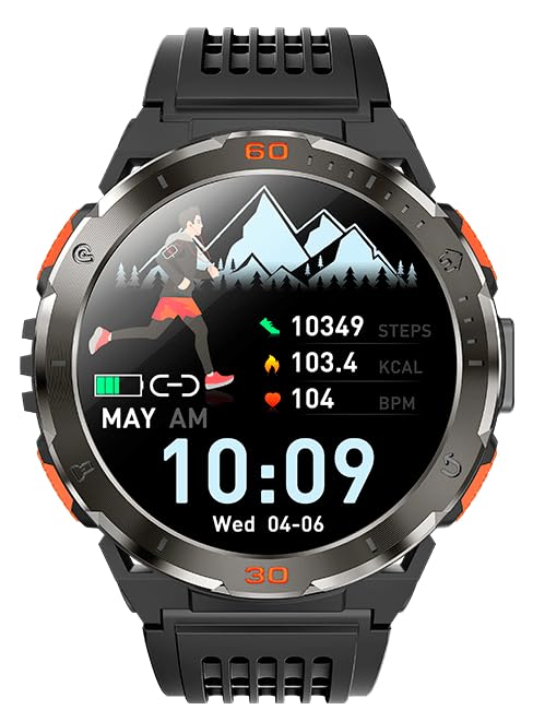 SOSPIRO R10 Smartwatch GPS AMOLED 1.43” – Reloj Inteligente Deportivo con Bluetooth 5.2, Monitor Cardíaco SpO2, 8 Modos Deportivos, Resistente al Agua 3ATM – Negro