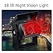 Camecho Vehicle DC 12V -24V Rear View Camera 18 led Night Vision Waterproof Reversing Camera Backup Cameras for Truck/Trailer/Van/Camper