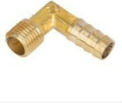 Fidgetkute 10pcs 2 Ways F8 1 8 Bsp House Barbed Elbow Male Brass Pipe Coupler Adapter Show One Size