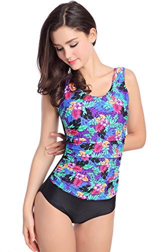 Pocketed swimwear mastectomy swimsuit for silicone fake…