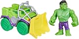 SPIDEY AND HIS AMAZING FRIENDS Marvel Hulk Smash Truck Set Toy 10in Interactive view 4