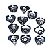 Lot of 12 Metal Skull Rings Kids Pirate Party Favors