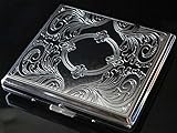 NEW Metal Cigarette Case Box Holder Holds 20 Cigarettes Silver