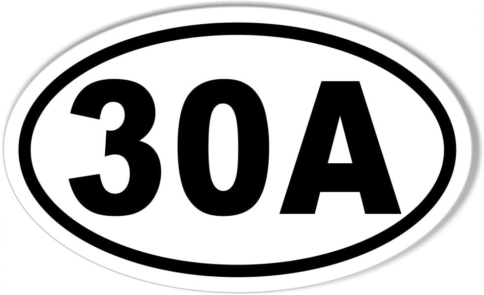 30A Euro Oval Bumper Sticker