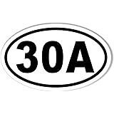 30A Euro Oval Bumper Sticker