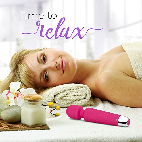 ❤️Yarosi Cordless Wand Massager Waterproof & Strong Back, Neck Massage Stress Magic Relief - Powerful Therapeutic Vibrating Mode- Best Rated for Travel Gift- Perfect Muscle Aches & Personal Recovery