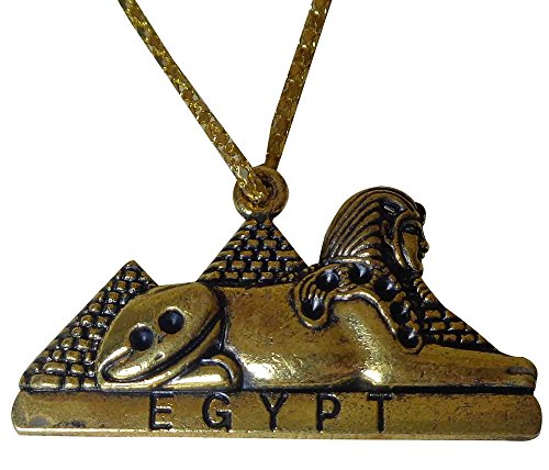 Egyptian king Tut Sphinx Pyramids Necklace Pendant Pharaoh Egypt Jewelry ancient pharaoh’s Costume Jewelry accessory 102