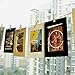 Stormshopping 30 PCS 5x7 Paper Photo Frames, DIY Craft Kraft Paper Picture Frames with Clothespin Hanging Wall Decoration with Clips and Ropes for 5x7in Pictures - 3 Colors