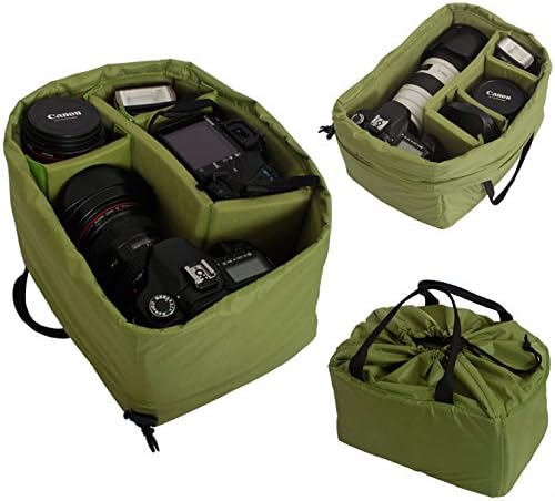 Waterproof Camera Insert Partition Padded Bag Divider Case for DSLR SLR Lens