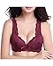 KissLace Women Lace Soft Molded Cotton Sexy Wire Free Bra Full Coverage Thin Lingerie