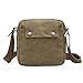 ruyihuang Men's Vintage Canvas Shoulder Messenger Travel Hiking Bag Satchel khaki