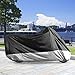 LotFancy Motorcycle Cover, All Season Weather Waterproof Sun Outdoor Protection Fits up to 96-Inch Scooter Bike, Motors, Dirt Bike and Road Bike, Choppers and Cruisers, Black