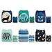 ALVABABY Baby Cloth Diapers/6 Pack with 12 pcs 4-Layer Rayon from Bboo Inserts/Adjustable Washable Reusable 6CM64-MB