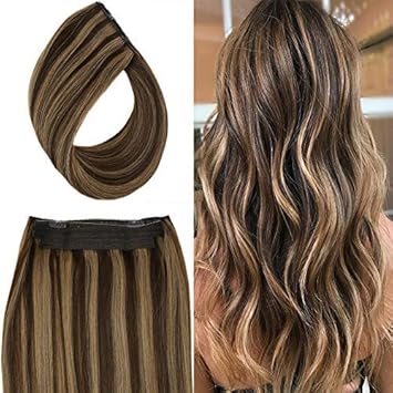 Amazon Com Youngsee 22 Layered Halo Couture Remy Hair