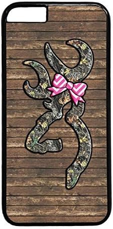 Iphone 6 plus case,Iphone 6s plus case,Browning Camo Deer Hunter with Pink bow design Case Cover for Iphone 6 plus in PC Material