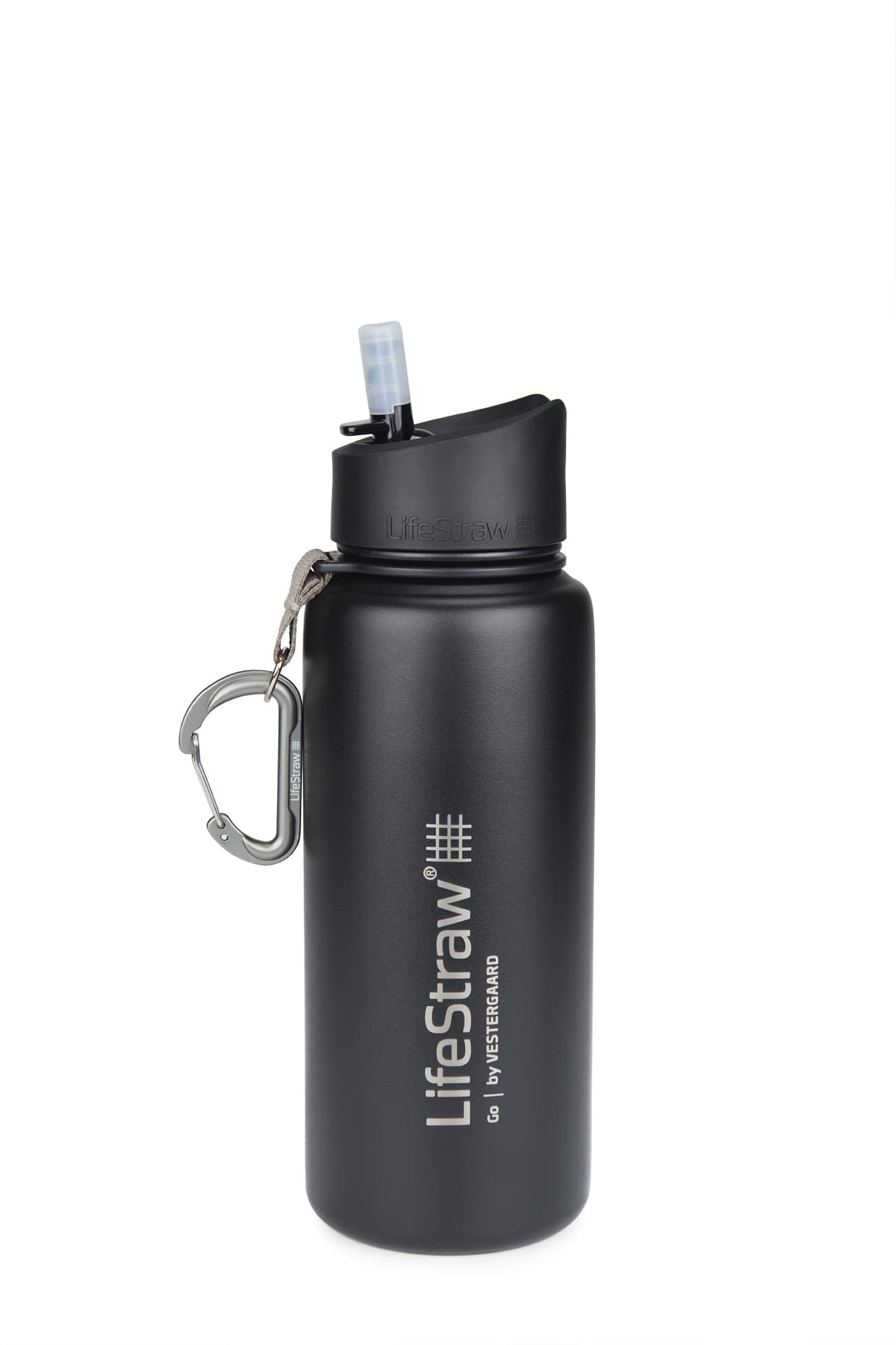 LifeStraw Go 2-Stage Filter Bottle Unisex-Adult, Black, 710 ml