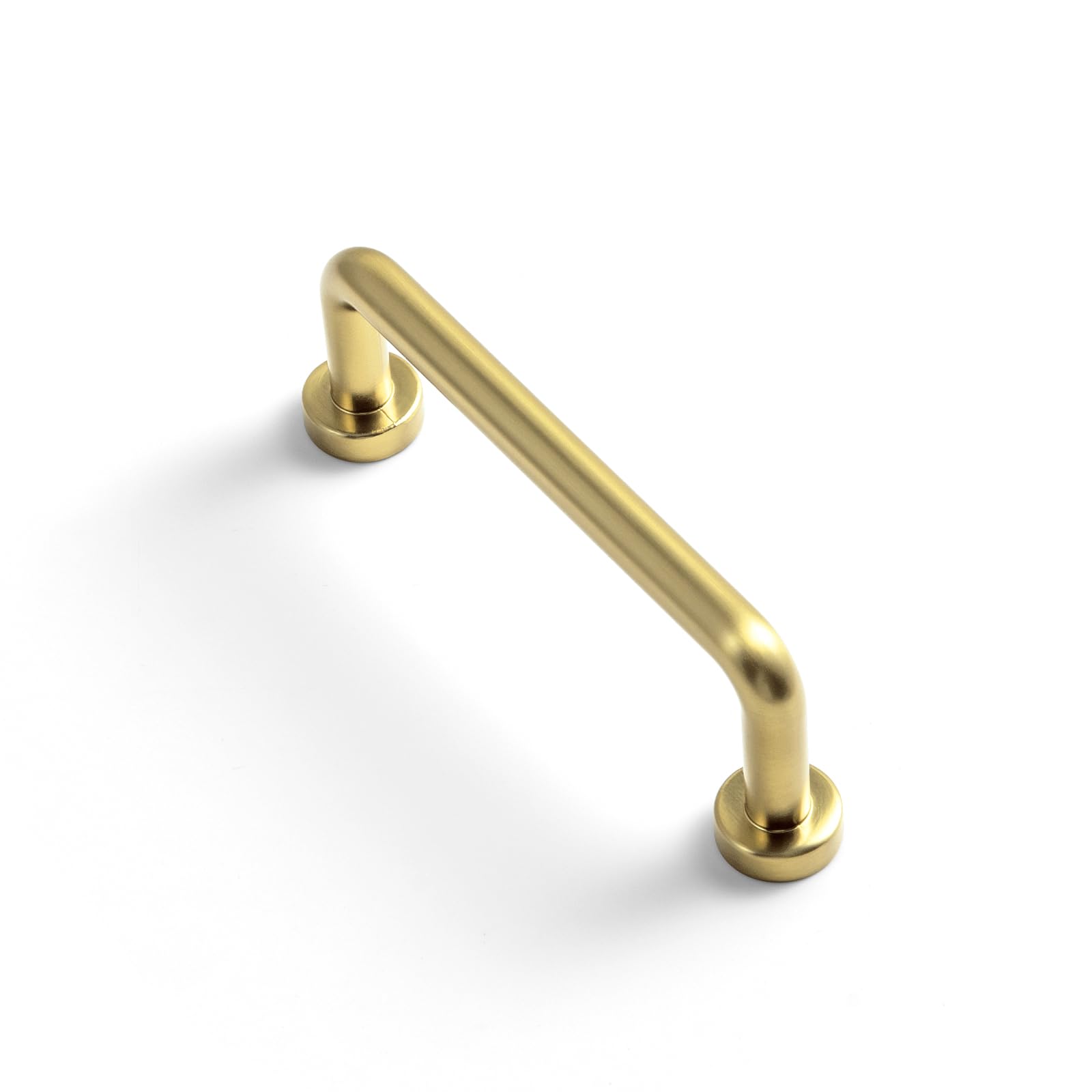 Photo 1 of Goo-Ki 6 Pack 3" Center to Center Brushed Brass Modern Cabinet Pulls Solid Contemporary Home Improvement Hardware Drawer Pulls Zinc Alloy Kitchen Handles