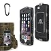 iPhone 6 Hybird Slim Case: LongRise Slim Defender iPhone 6s Hybrid Rubber Silicone+PC Running Case with Touch ID and Hook for iPhone 6 6S 4.7 inch (Black+Army Green) ¡