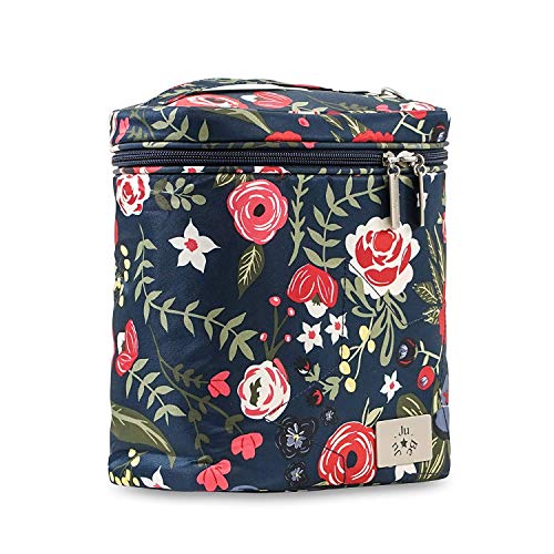 JuJuBe Limited Edition Fuel Cell Reusable/Insulated Bottle Bag and Lunchbox, Midnight Posy - Thumbnail 2