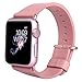 JSGJMY Apple Watch Band 38mm Leather Replacement Strap for iWatch Series 2 Series 1 Edition Sport-Rose Gold