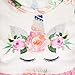 EVAIL Doll Clothes Unicorn Dolls Dress Pink Tulle Dress for 18 inch Girl Dolls American Girl Our Generation Dolls Floral Print Long Sleeve Dresses