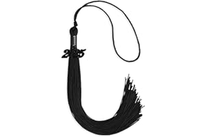 Endea Graduation Single Color Tassel with Black Date Drop (Black, 2025)