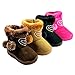 vivace Little Girl's Heart Deco Flat Pom Pom Ankle Boot