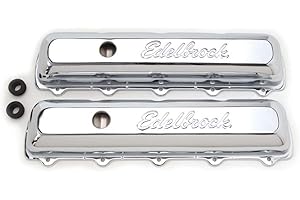 Edelbrock 4485 Signature Series Chrome Valve Covers - Set of 2