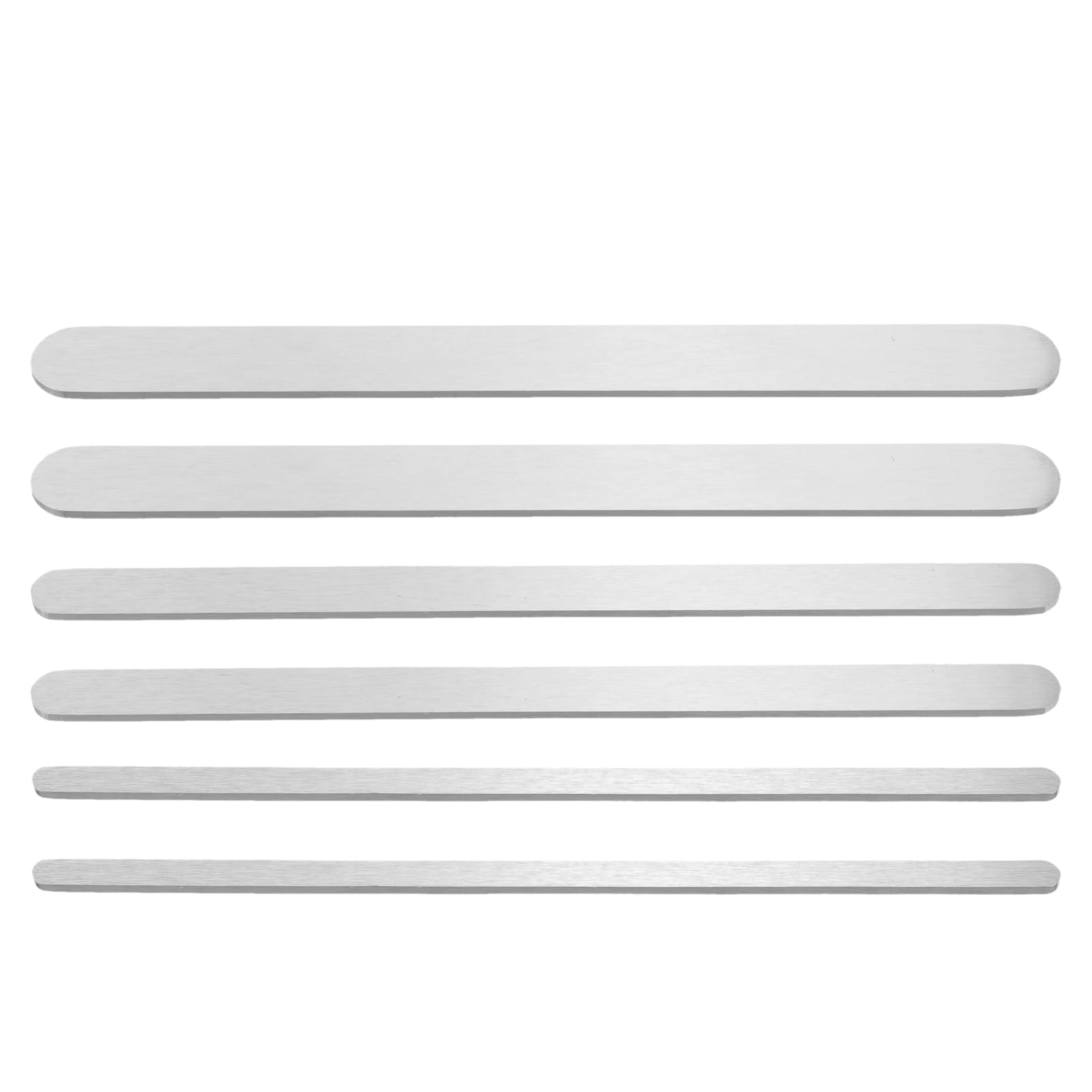 NUOBESTY 6pcs Ring Metal Strip The Ring Crafts Blank Trays Making Kit DIY Tray s Parts Blank Strips for DIY Metal s s Wristband Aluminum Adjustable
