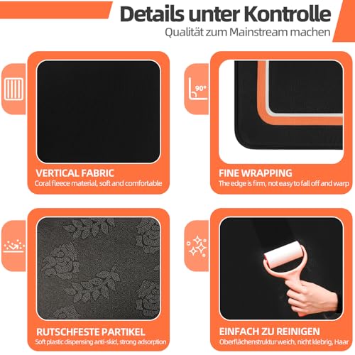 OUUTMEE Drum Mat 182 x 155 cm Black / Orange