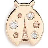 Zoe Chicco Women's 14k Gold Itty Bitty Diamond Ladybug Single Stud Earring
