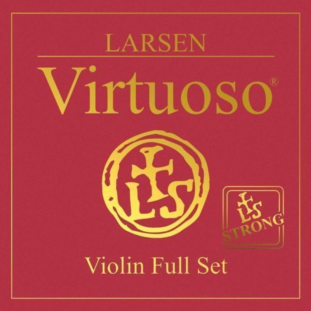 Larsen Strings Violin Strings Virtuoso Set E Steel (with ball end), A Aluminium, D + G Silver strong - Tension 24,5kg / 53.9lbs — image 1