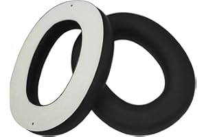Pdflie 2 Pack Gel Ear Pads Replacement Foam Cushions Kit for 3m Worktunes Connect + Hearing Protector Earmuffs Headphones 90543 90541 101 (Black,1Pair)