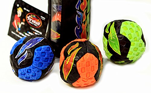 Fun Gripper - Fireball 3-Pk 2.5 Inch Juggle Ball Set W/Carry Case