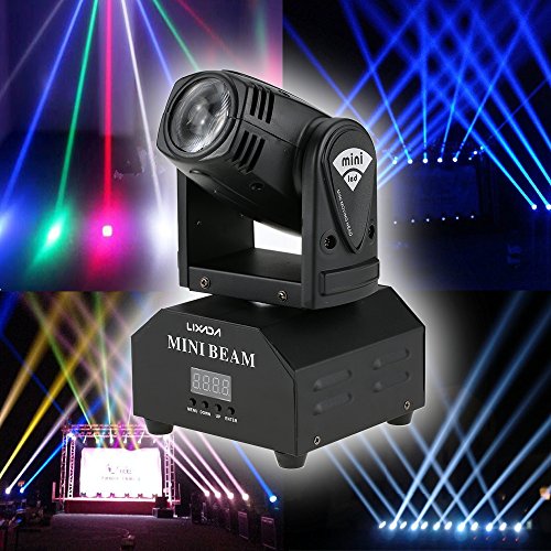 Lixada LED Head Moving Light Rotating Moving Head DMX512 Sound Activated Master-slave Auto Running 11/13 Channels RGBW Color Changing Beam Light for Disco KTV Club Party (Beam Light) Lixada LED Head Moving Light Rotating Moving Head DMX512 Sound Activated Master-slave Auto Running 11/13 Channels RGBW Color Changing Beam Light for Disco KTV Club Party (Beam Light)