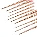 10 Pcs Multicolor Premium Silky Soft Synthetic Bristles Makeup Brushes Set Colorful Unicorn Foundation Eyebrow Eyeliner Eye-shadow Brush Cosmetic Conceler Brushes Kit Tool (Gold)