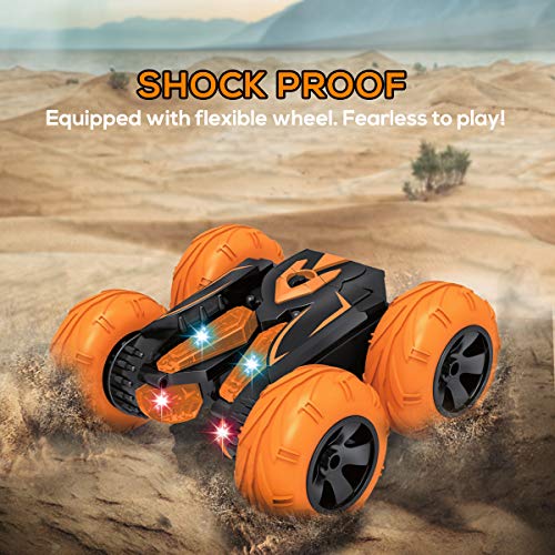 Remote-Control-Car-Vazillio-RC-Cars-Stunt-Car-Toy-24Ghz-Hot-Speed-Racing-Car-Stand-360-Rotate-RC-Car-with-Headlights-for-Boys-and-Girls-Orange